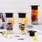 20Pcs Graduation Plastic Cups with Lids and Felt Cap Decor Clear Party Drinking Cups Congrats Grad Reusable Tumblers for Graduation Party Supplies
